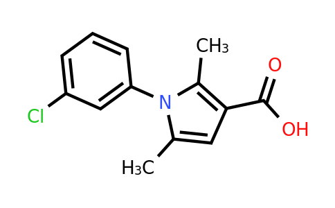CAS 923721-15-7 | 1-(3-Chlorophenyl)-2,5-dimethyl-1H-pyrrole-3-carboxylic acid