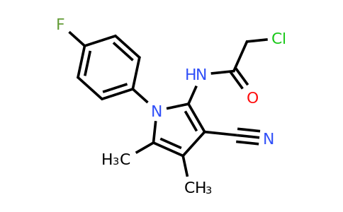 CAS 923723-55-1 | 2-Chloro-N-(3-cyano-1-(4-fluorophenyl)-4,5-dimethyl-1H-pyrrol-2-yl)acetamide
