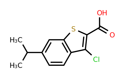 CAS 923759-70-0 | 3-Chloro-6-(propan-2-yl)-1-benzothiophene-2-carboxylic acid