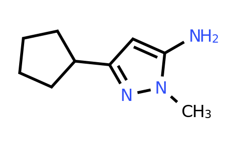 CAS 92406-39-8 | 3-cyclopentyl-1-methyl-1H-pyrazol-5-amine