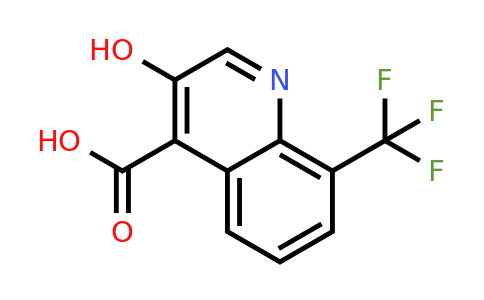 CAS 924633-55-6 | 3-Hydroxy-8-(trifluoromethyl)quinoline-4-carboxylic acid