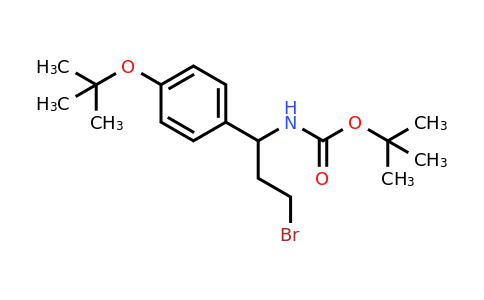 CAS 924817-74-3 | Tert-butyl 1-(4-tert-butoxyphenyl)-3-bromopropylcarbamate