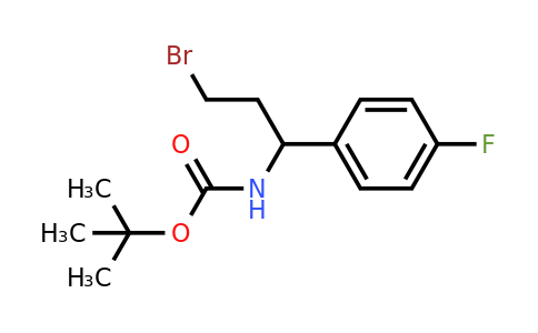 CAS 924817-75-4 | 1-(Boc-amino)-3-bromo-1-(4-fluorophenyl)propane