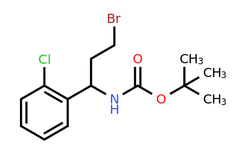 CAS 924817-76-5 | Tert-butyl 3-bromo-1-(2-chlorophenyl)propylcarbamate
