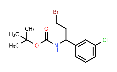 CAS 924817-77-6 | 1-(Boc-amino)-3-bromo-1-(3-chlorophenyl)propane