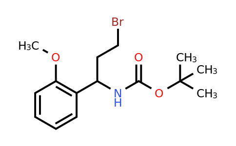 CAS 924817-78-7 | Tert-butyl 3-bromo-1-(2-methoxyphenyl)propylcarbamate