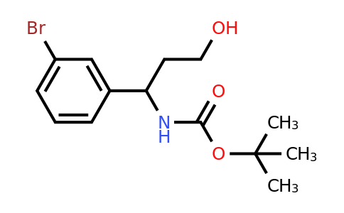 CAS 924817-81-2 | Tert-butyl 1-(3-bromophenyl)-3-hydroxypropylcarbamate