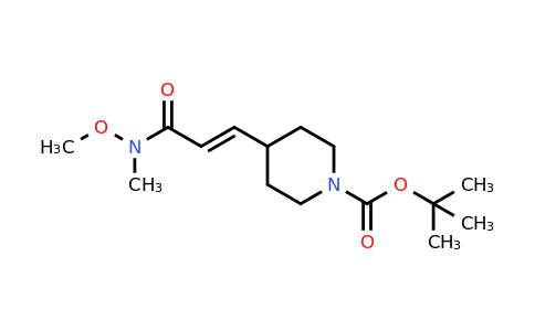 Tert-butyl 4-((1E)-3-[methoxy(methyl)amino]-3-oxoprop-1-EN-1-YL)piperidine-1-carboxylate