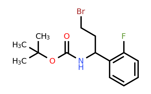 CAS 924818-00-8 | 1-(Boc-amino)-3-bromo-1-(2-fluorophenyl)propane