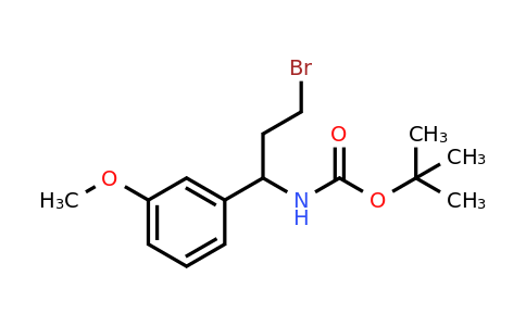 CAS 924818-02-0 | Tert-butyl 3-bromo-1-(3-methoxyphenyl)propylcarbamate