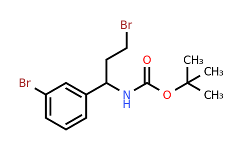 CAS 924818-03-1 | Tert-butyl 3-bromo-1-(3-bromophenyl)propylcarbamate