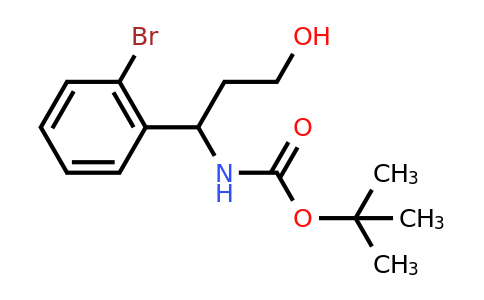 CAS 924818-05-3 | Tert-butyl 1-(2-bromophenyl)-3-hydroxypropylcarbamate