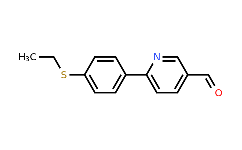 CAS 924818-06-4 | 6-(4-Ethylsulfanyl-phenyl)-pyridine-3-carbaldehyde