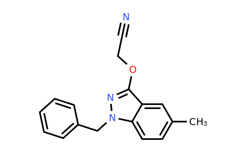 CAS 924818-12-2 | 2-(1-Benzyl-5-methyl-1H-indazol-3-yloxy)acetonitrile
