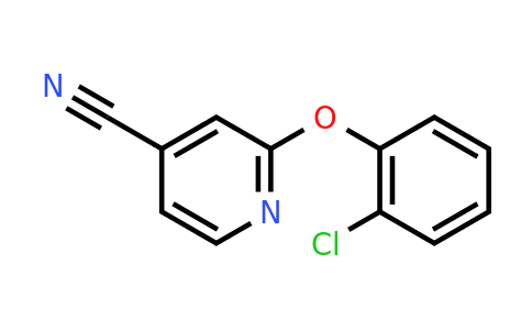 CAS 924844-32-6 | 2-(2-Chlorophenoxy)pyridine-4-carbonitrile