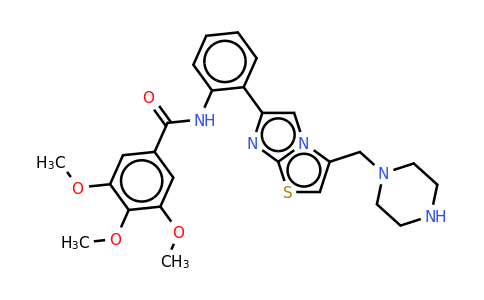 CAS 925432-73-1 | 3,4,5-Trimethoxy-N-(2-(3-(piperazin-1-ylmethyl)imidazo[2,1-B]thiazol-6-YL)phenyl)benzamide