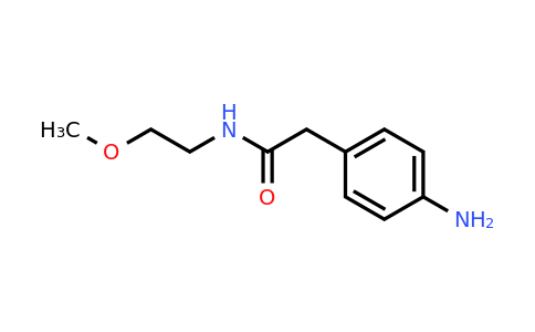 CAS 926185-03-7 | 2-(4-Aminophenyl)-N-(2-methoxyethyl)acetamide