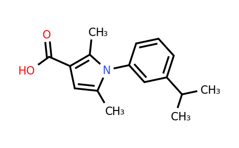 CAS 926187-34-0 | 2,5-Dimethyl-1-[3-(propan-2-yl)phenyl]-1H-pyrrole-3-carboxylic acid