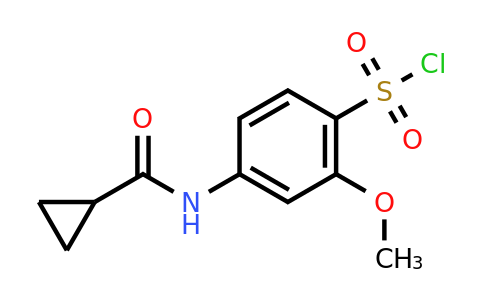 CAS 926187-74-8 | 4-cyclopropaneamido-2-methoxybenzene-1-sulfonyl chloride