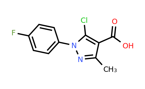 CAS 926190-52-5 | 5-chloro-1-(4-fluorophenyl)-3-methyl-1H-pyrazole-4-carboxylic acid