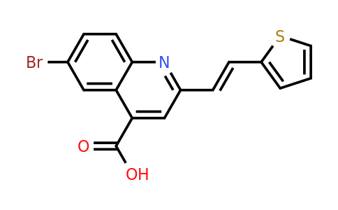 CAS 926193-00-2 | 6-Bromo-2-[2-(thiophen-2-yl)ethenyl]quinoline-4-carboxylic acid