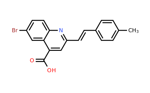 CAS 926193-86-4 | 6-Bromo-2-[2-(4-methylphenyl)ethenyl]quinoline-4-carboxylic acid