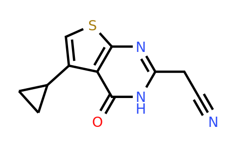 CAS 926199-00-0 | 2-{5-cyclopropyl-4-oxo-3H,4H-thieno[2,3-d]pyrimidin-2-yl}acetonitrile