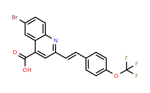 CAS 926199-81-7 | 6-Bromo-2-{2-[4-(trifluoromethoxy)phenyl]ethenyl}quinoline-4-carboxylic acid