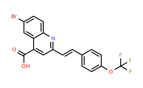 6-Bromo-2-{2-[4-(trifluoromethoxy)phenyl]ethenyl}quinoline-4-carboxylic acid