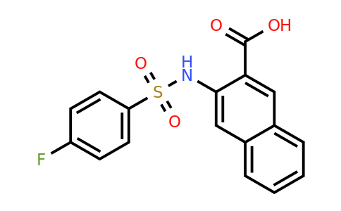 CAS 926200-59-1 | 3-(4-fluorobenzenesulfonamido)naphthalene-2-carboxylic acid