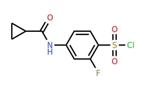 CAS 926201-78-7 | 4-Cyclopropaneamido-2-fluorobenzene-1-sulfonyl chloride