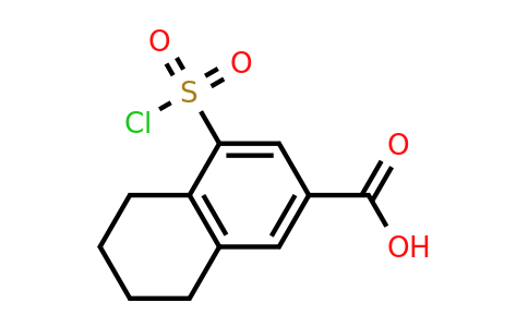 CAS 926202-14-4 | 4-(Chlorosulfonyl)-5,6,7,8-tetrahydronaphthalene-2-carboxylic acid