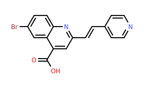 CAS 926204-88-8 | 6-Bromo-2-[2-(pyridin-4-yl)ethenyl]quinoline-4-carboxylic acid