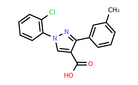 CAS 926205-17-6 | 1-(2-chlorophenyl)-3-(3-methylphenyl)-1H-pyrazole-4-carboxylic acid