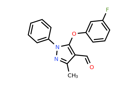 CAS 926205-25-6 | 5-(3-fluorophenoxy)-3-methyl-1-phenyl-1H-pyrazole-4-carbaldehyde