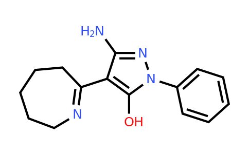 CAS 926205-33-6 | 3-amino-1-phenyl-4-(3,4,5,6-tetrahydro-2H-azepin-7-yl)-1H-pyrazol-5-ol