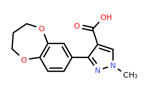 CAS 926205-57-4 | 3-(3,4-dihydro-2H-1,5-benzodioxepin-7-yl)-1-methyl-1H-pyrazole-4-carboxylic acid