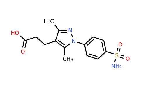 CAS 926205-65-4 | 3-[3,5-dimethyl-1-(4-sulfamoylphenyl)-1H-pyrazol-4-yl]propanoic acid