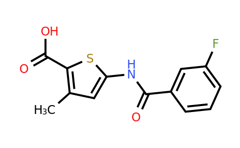 CAS 926208-28-8 | 5-(3-Fluorobenzamido)-3-methylthiophene-2-carboxylic acid