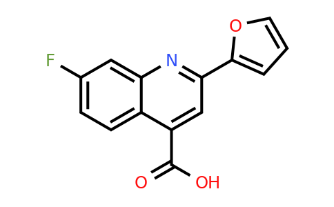 CAS 926209-14-5 | 7-Fluoro-2-(furan-2-yl)quinoline-4-carboxylic acid