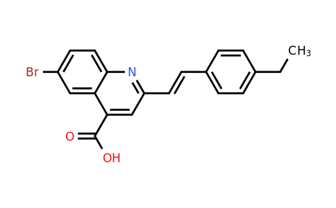 CAS 926209-48-5 | 6-Bromo-2-[2-(4-ethylphenyl)ethenyl]quinoline-4-carboxylic acid
