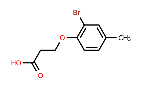 CAS 926211-97-4 | 3-(2-Bromo-4-methylphenoxy)propanoic acid