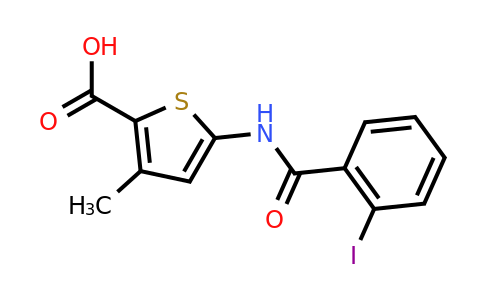 CAS 926212-30-8 | 5-(2-Iodobenzamido)-3-methylthiophene-2-carboxylic acid