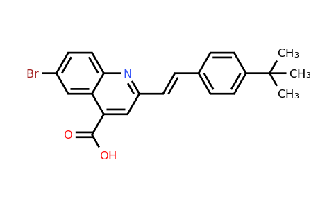 CAS 926215-01-2 | 6-Bromo-2-[2-(4-tert-butylphenyl)ethenyl]quinoline-4-carboxylic acid
