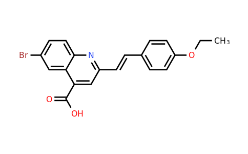 CAS 926216-68-4 | 6-Bromo-2-[2-(4-ethoxyphenyl)ethenyl]quinoline-4-carboxylic acid