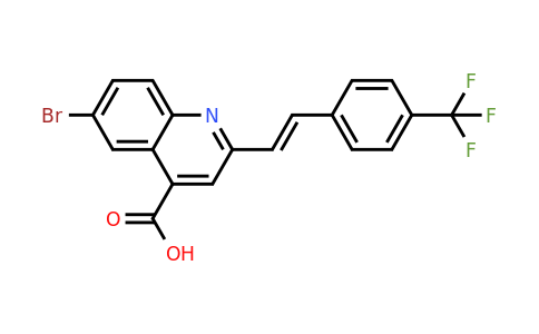 CAS 926216-76-4 | 6-Bromo-2-{2-[4-(trifluoromethyl)phenyl]ethenyl}quinoline-4-carboxylic acid