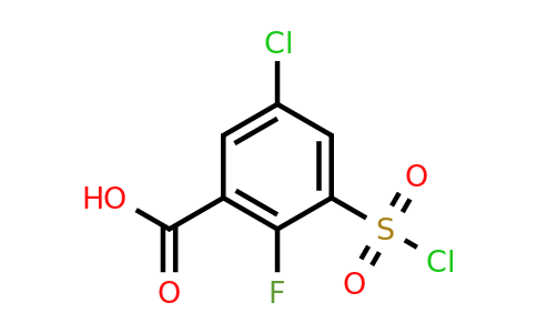 CAS 926219-28-5 | 5-Chloro-3-(chlorosulfonyl)-2-fluorobenzoic acid