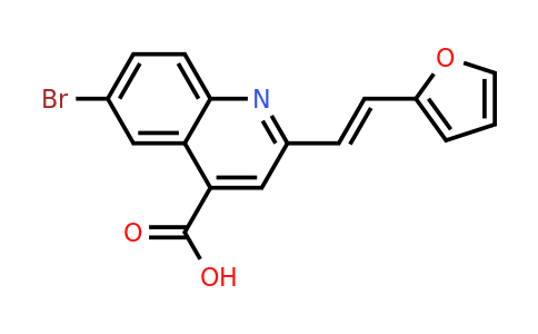 CAS 926221-54-7 | 6-bromo-2-[(1E)-2-(furan-2-yl)ethenyl]quinoline-4-carboxylic acid