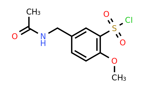 CAS 926225-21-0 | 5-(Acetamidomethyl)-2-methoxybenzene-1-sulfonyl chloride