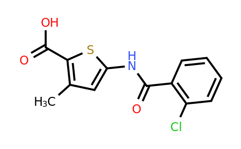 CAS 926228-57-1 | 5-(2-Chlorobenzamido)-3-methylthiophene-2-carboxylic acid